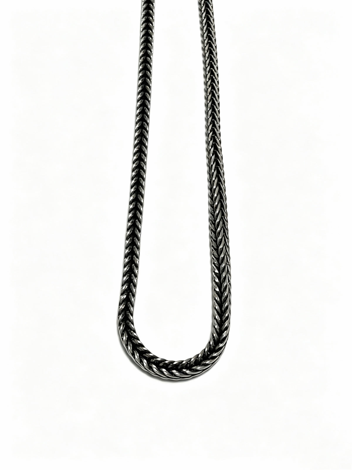 Louis Vuitton Silver-Tone Antiqued Chain Necklace - album image 4