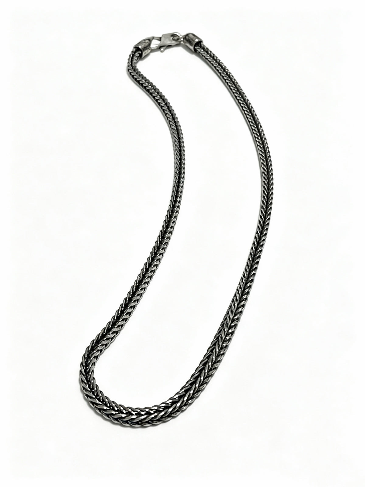 Louis Vuitton Silver-Tone Antiqued Chain Necklace - album image 2