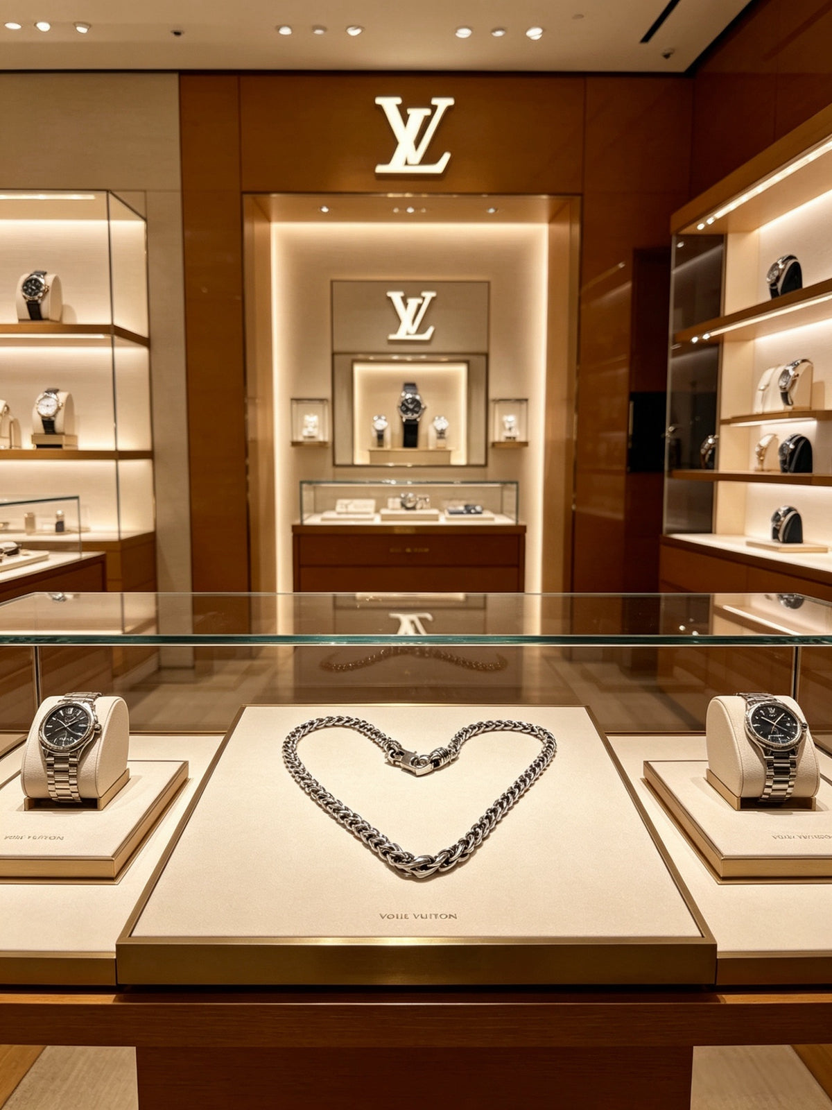 Louis Vuitton Silver-Tone Antiqued Chain Necklace - album image 6