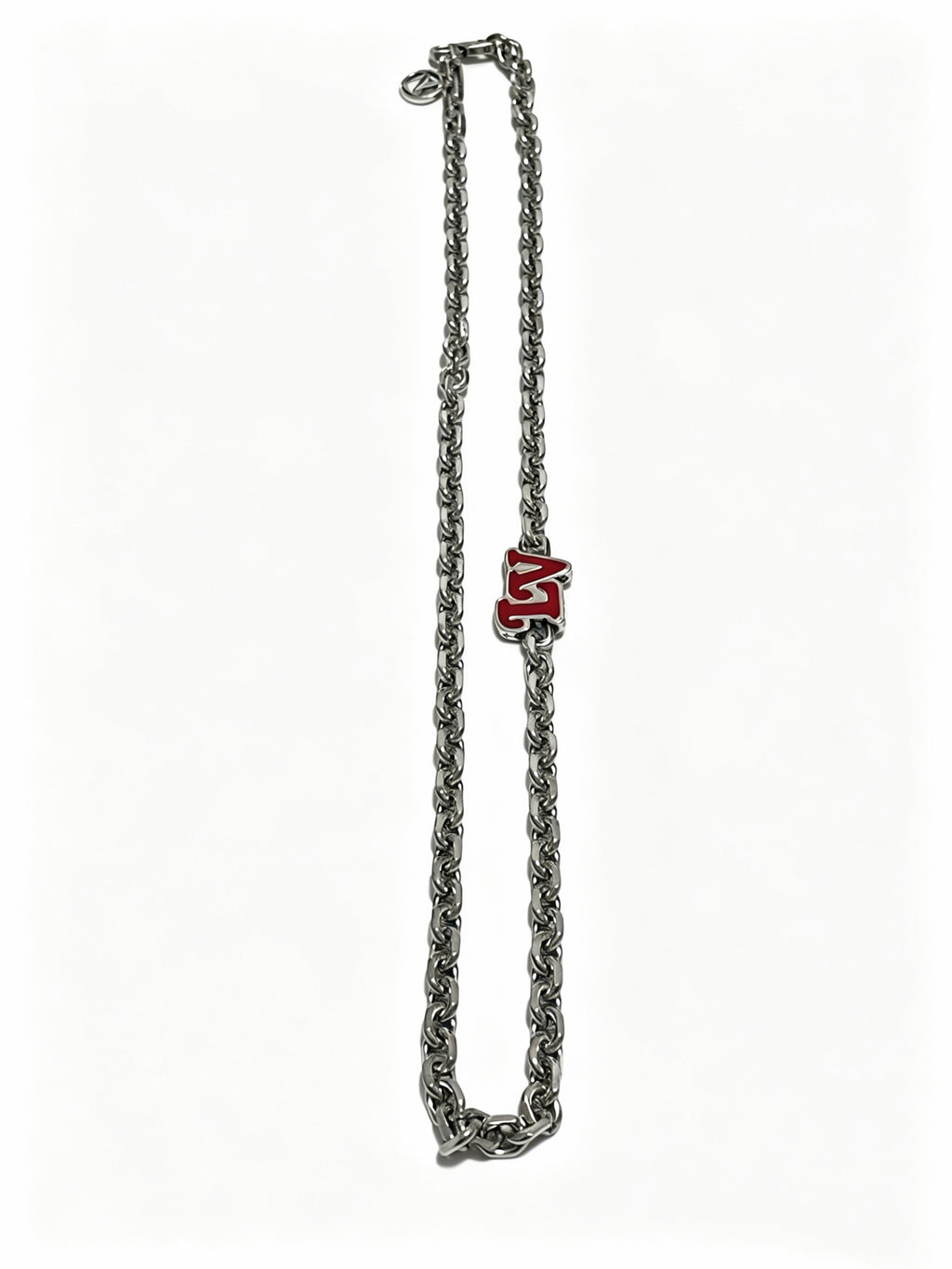 Louis Vuitton Silver-Tone Antiqued Chain Necklace - album image 1