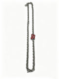 Louis Vuitton Silver-Tone Antiqued Chain Necklace - album image 1