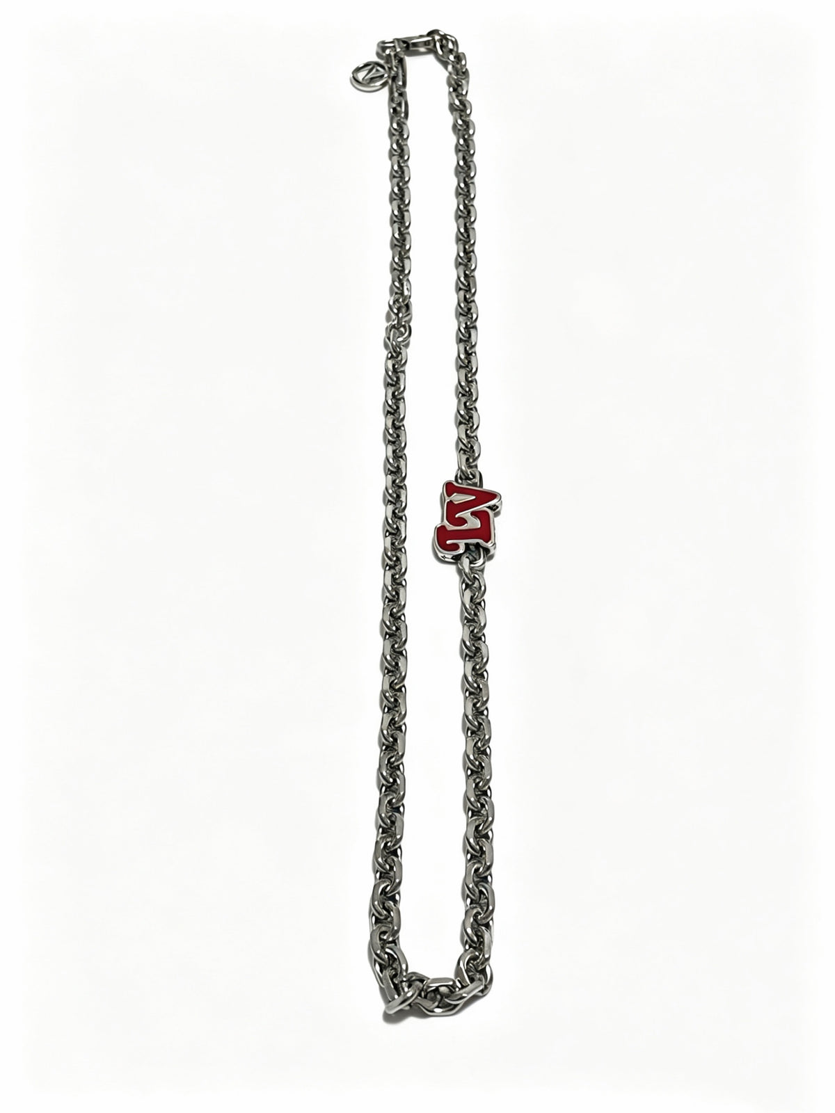 Louis Vuitton Silver-Tone Antiqued Chain Necklace - album image 1