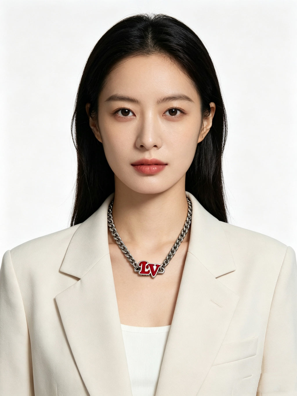 Louis Vuitton Silver-Tone Antiqued Chain Necklace - album image 8