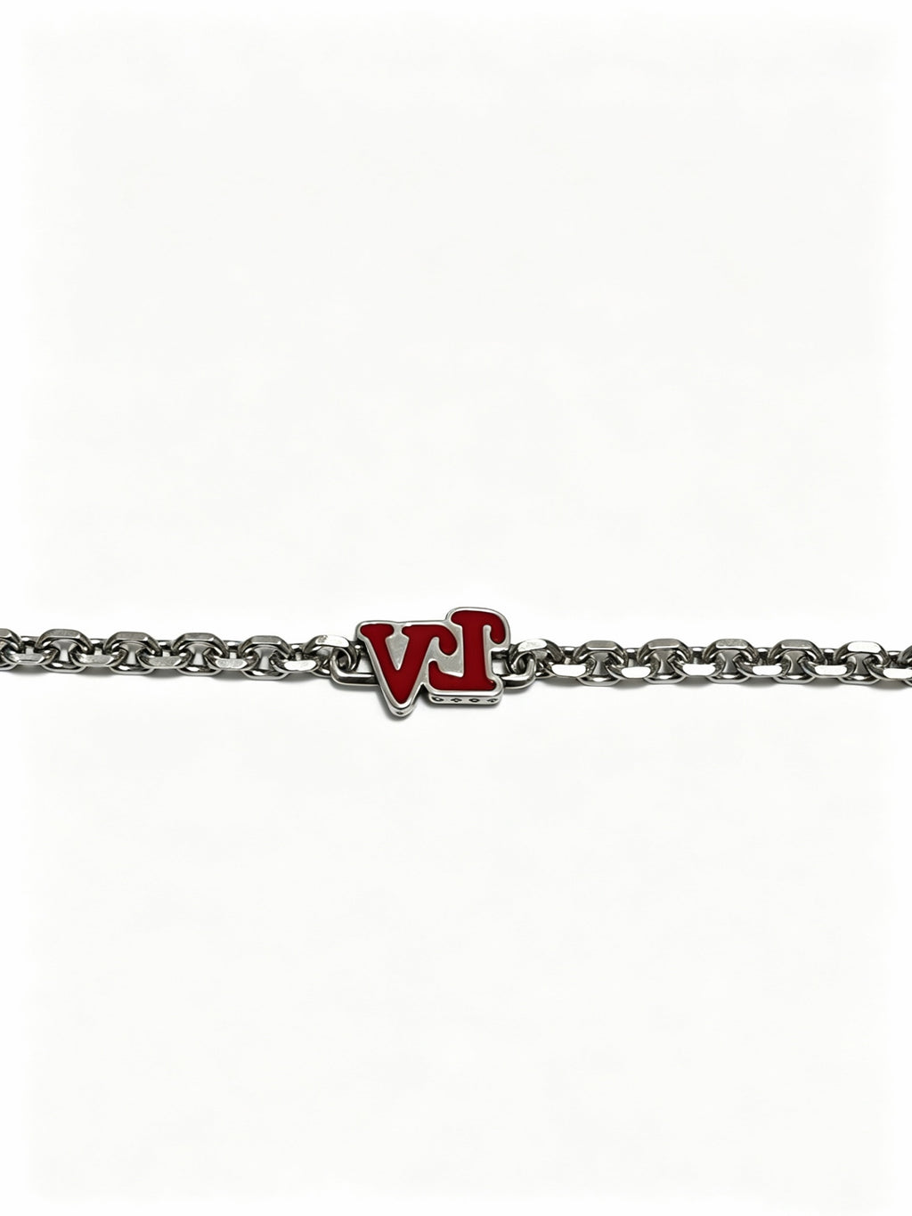 Louis Vuitton Silver-Tone Antiqued Chain Necklace - album image 3
