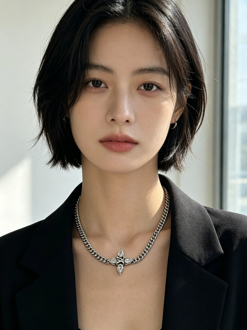 Louis Vuitton Silver-Tone Antiqued Chain Necklace - album image 5