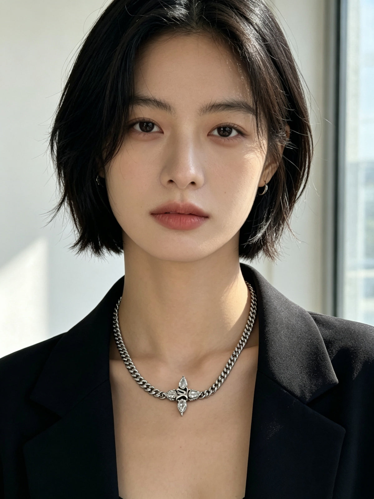 Louis Vuitton Silver-Tone Antiqued Chain Necklace - album image 5