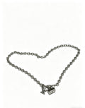 Louis Vuitton Silver-Tone Antiqued Chain Necklace - album image 1