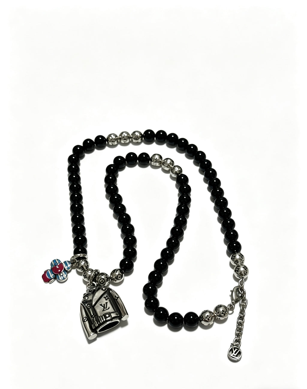 Louis Vuitton Silver-Tone Antiqued Chain Necklace - album image 4