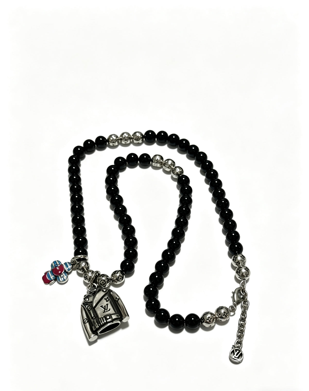 Louis Vuitton Silver-Tone Antiqued Chain Necklace - album image 4