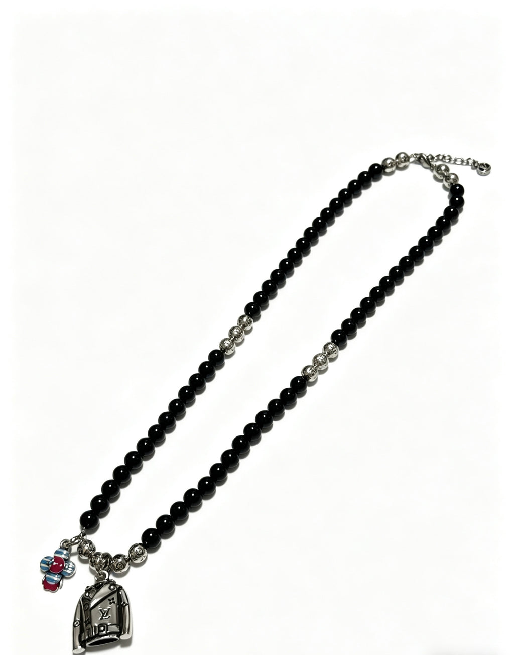 Louis Vuitton Silver-Tone Antiqued Chain Necklace - album image 3