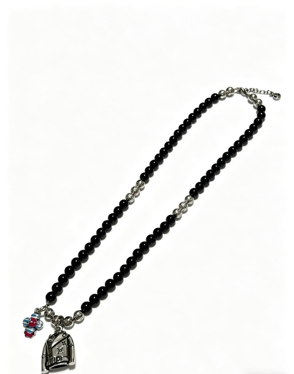 Louis Vuitton Silver-Tone Antiqued Chain Necklace - album image 3