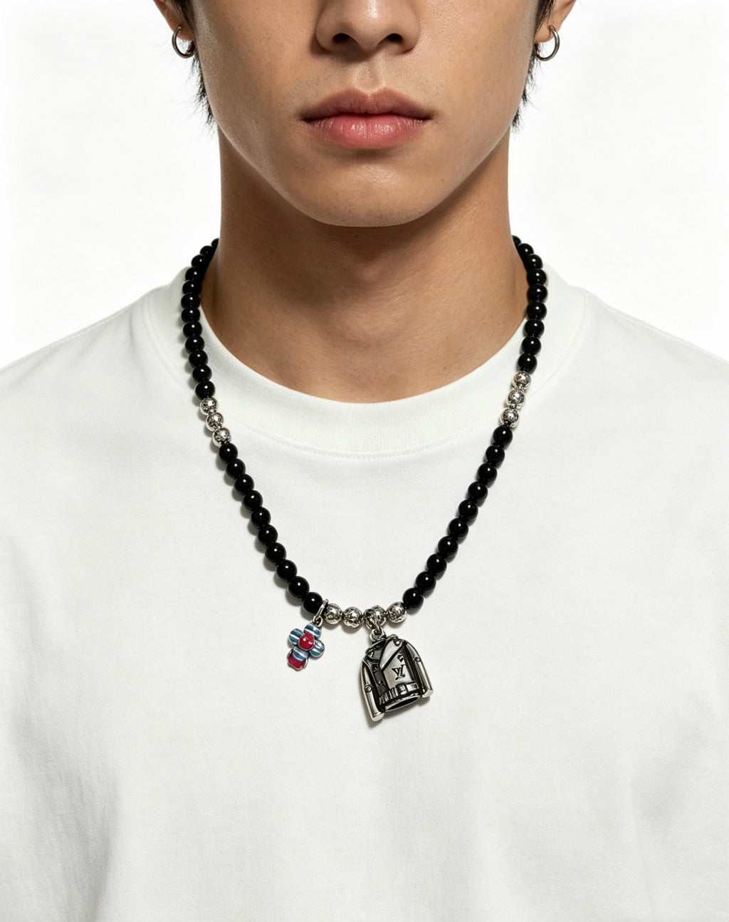 Louis Vuitton Silver-Tone Antiqued Chain Necklace - album image 2