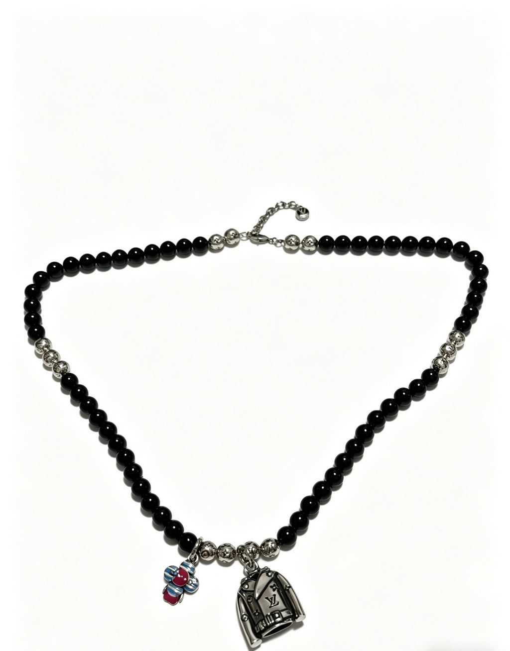 Louis Vuitton Silver-Tone Antiqued Chain Necklace - album image 1