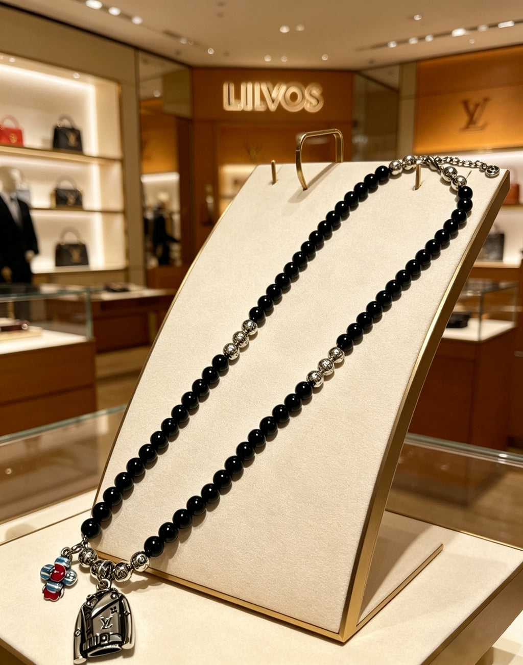 Louis Vuitton Silver-Tone Antiqued Chain Necklace - album image 9