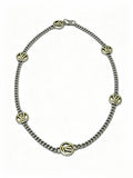 Louis Vuitton Silver-Tone Antiqued Chain Necklace - album image 1