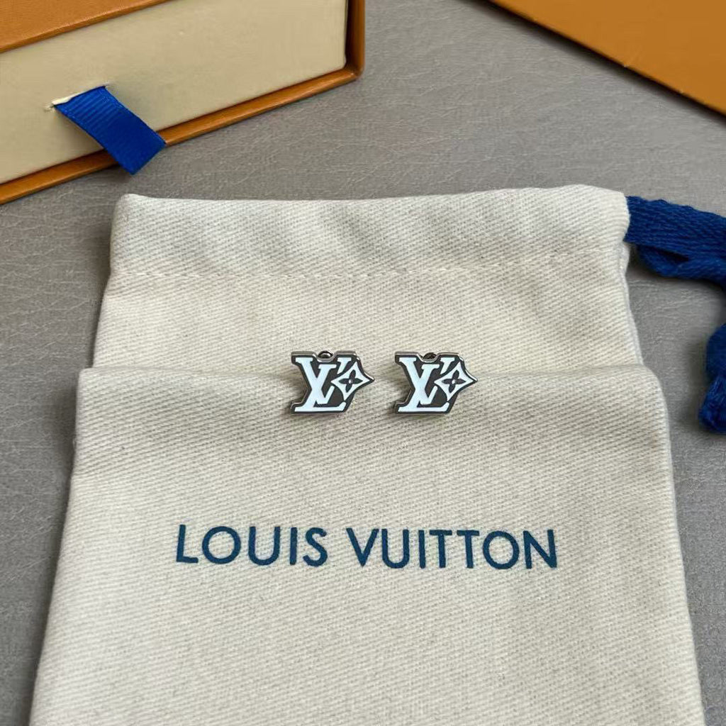 Louis Vuitton LV Letter Stud Earrings - album image 3