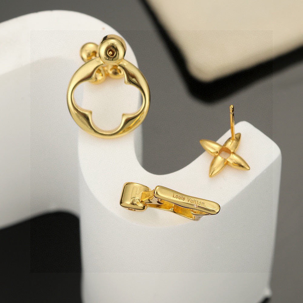 Louis Vuitton LV Letter Stud Earrings - album image 7