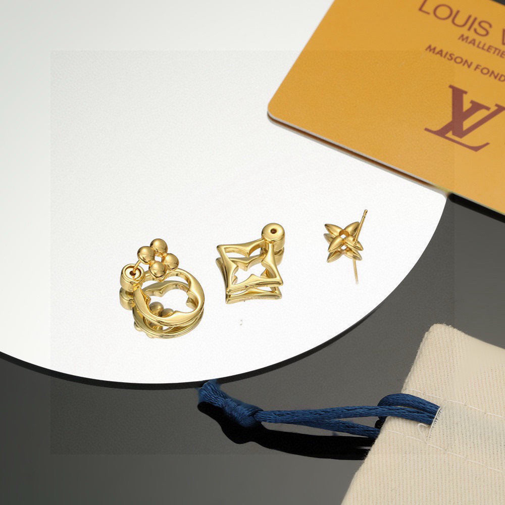 Louis Vuitton LV Letter Stud Earrings - album image 6