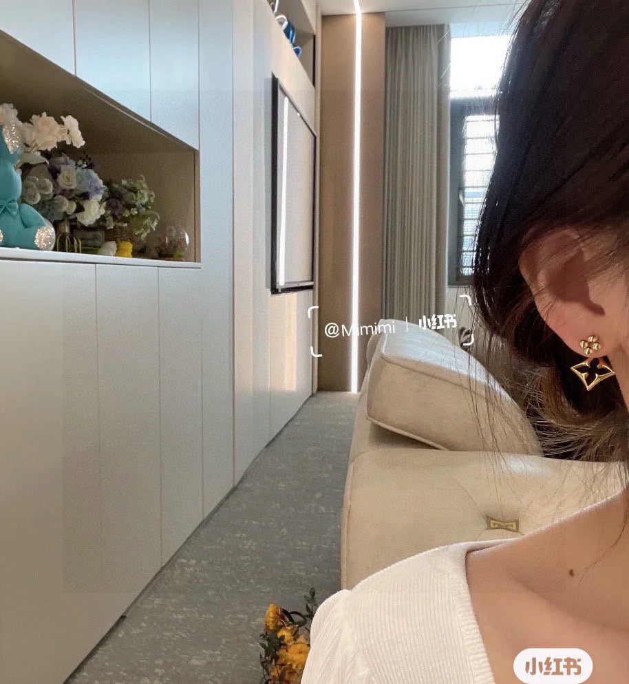 Louis Vuitton LV Letter Stud Earrings - album image 3