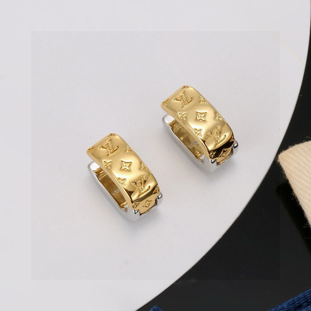Louis Vuitton Iconic Clover Flower Monogram Openwork Twisted Earrings - album image 1