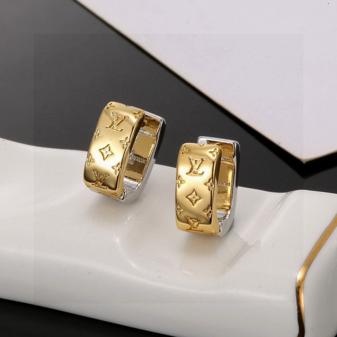 Louis Vuitton Iconic Clover Flower Monogram Openwork Twisted Earrings - album image 2