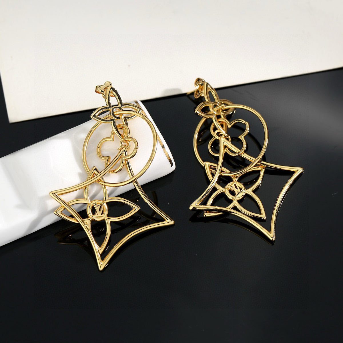 Louis Vuitton LV Letter Stud Earrings - album image 2