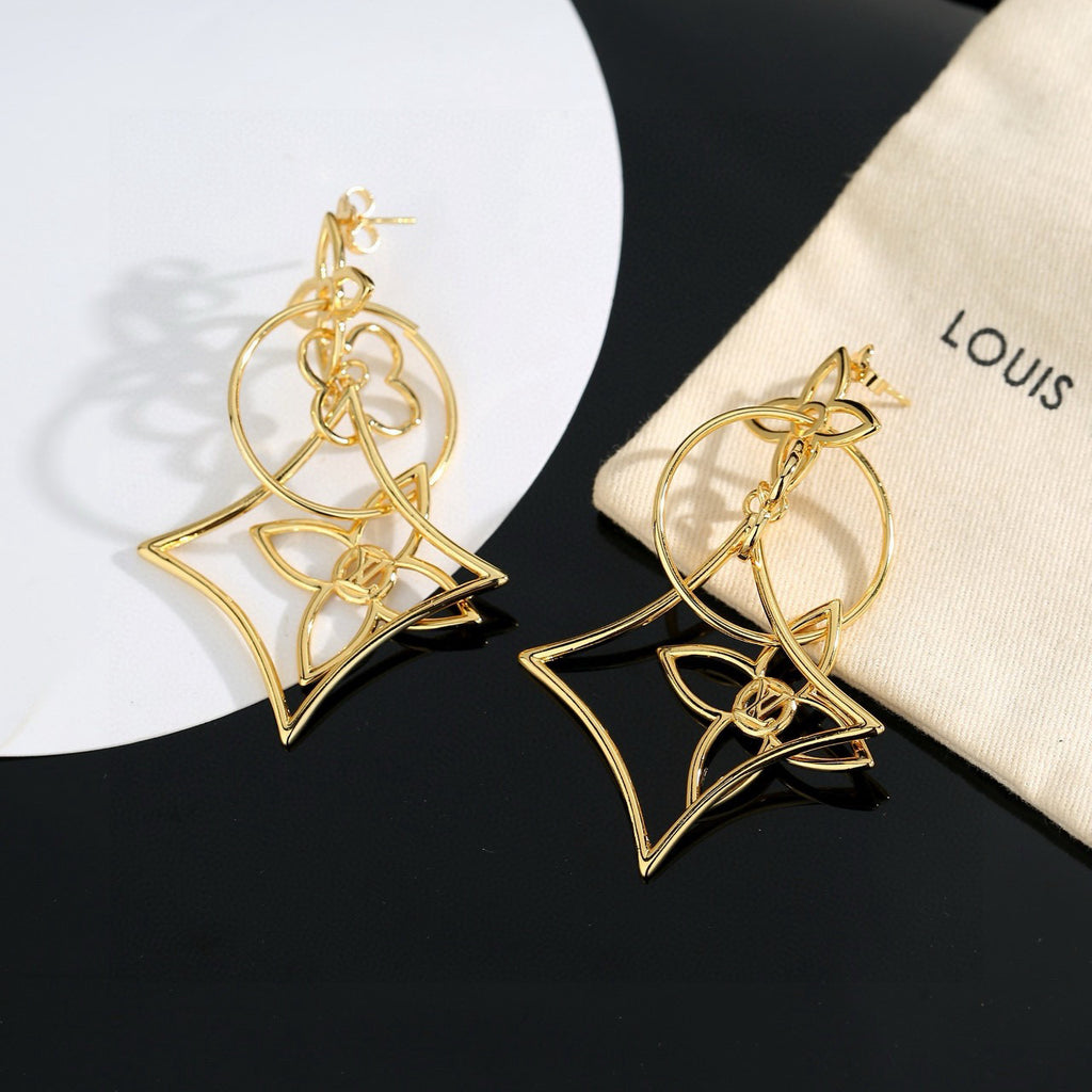 Louis Vuitton LV Letter Stud Earrings - album image 4