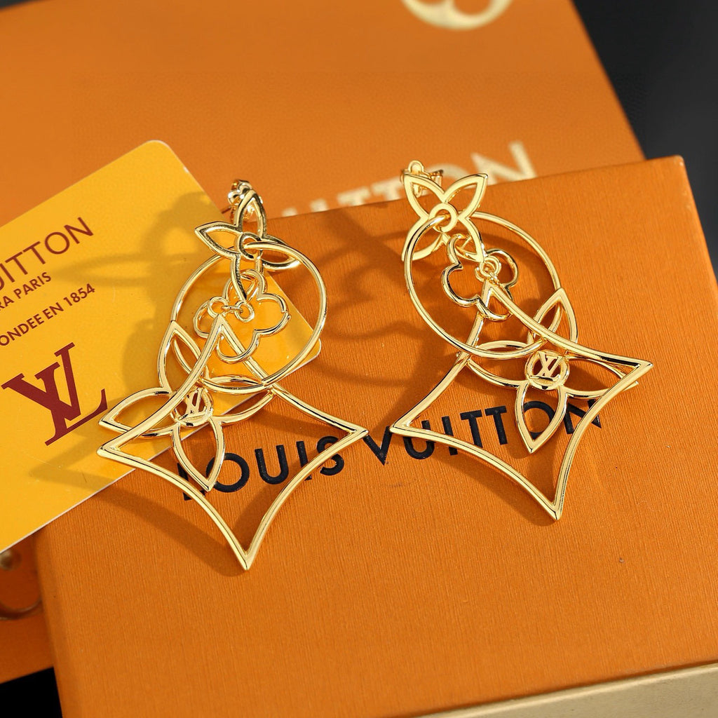 Louis Vuitton LV Letter Stud Earrings - album image 1