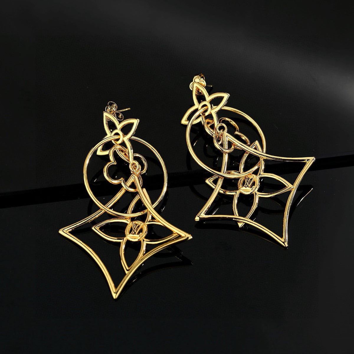 Louis Vuitton LV Letter Stud Earrings - album image 6