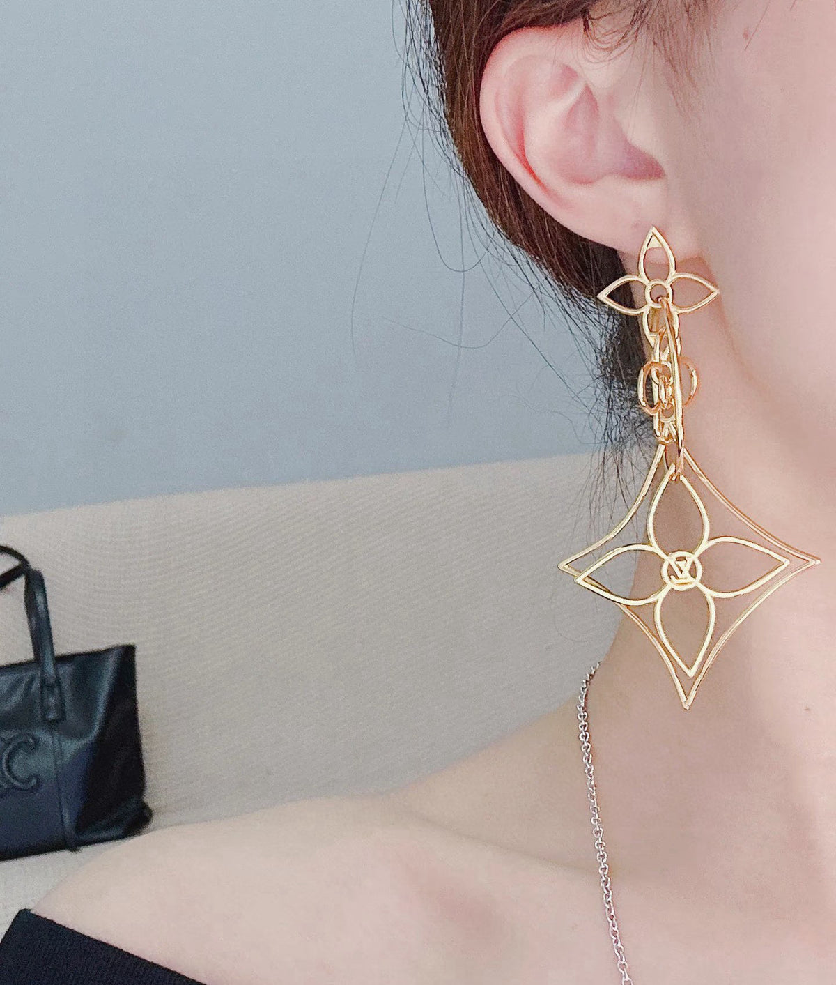 Louis Vuitton LV Letter Stud Earrings - album image 3