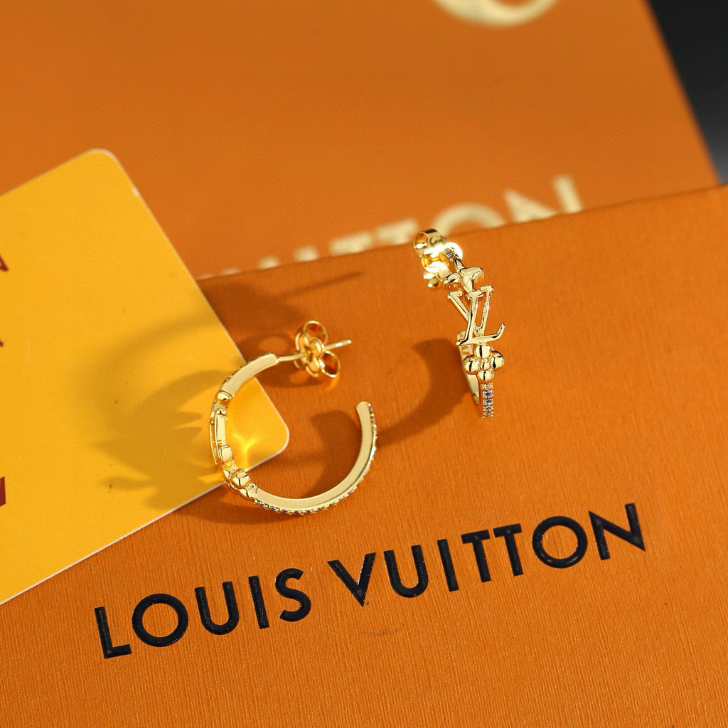 Louis Vuitton LV Letter Stud Earrings - album image 4