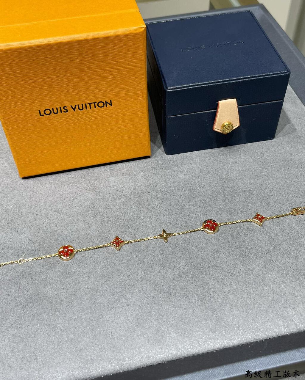 Louis Vuitton Color Blossom Red Five-Flower Bracelet - album image 2