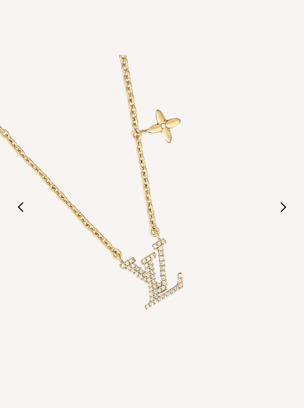 Louis Vuitton Gold-Tone Crystal Accent Necklace - album image 2