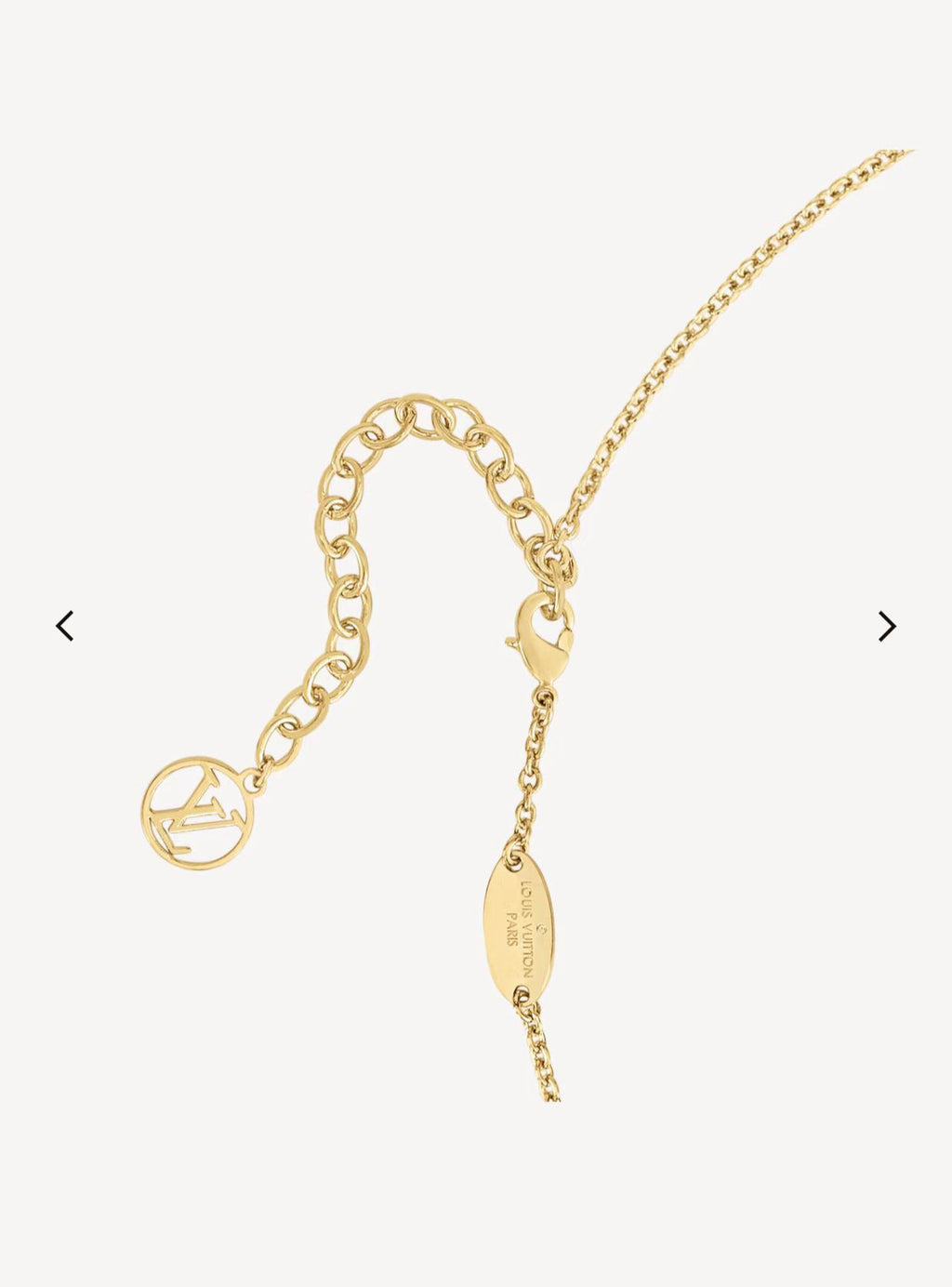 Louis Vuitton Gold-Tone Crystal Accent Necklace - album image 3