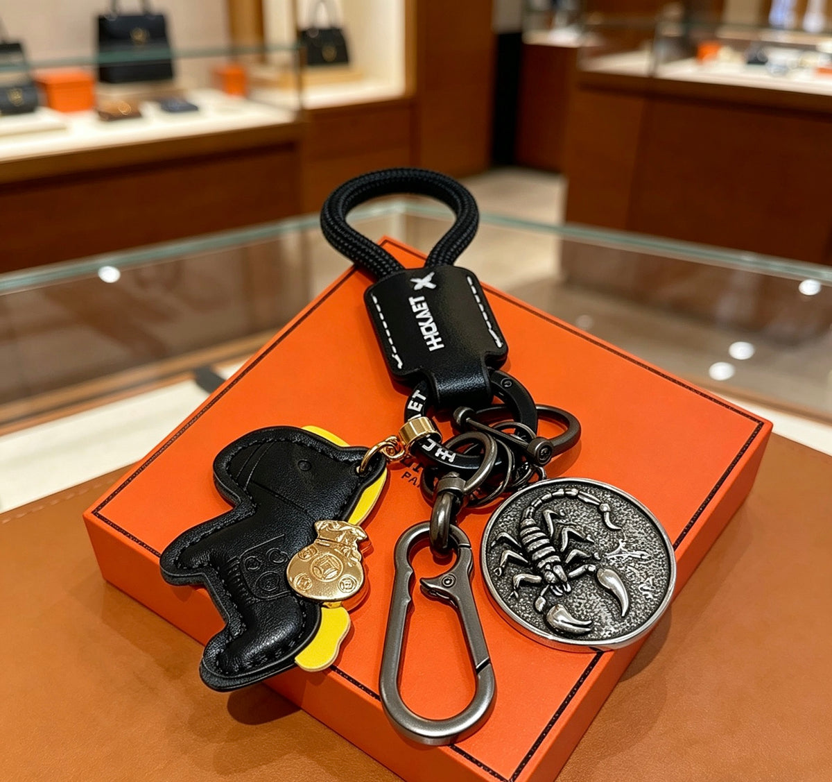 Hermès Black Horse and H Disc Keychain - album image 2