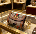 Gucci Brown Monogram Mini Bag Key Case - album image 1
