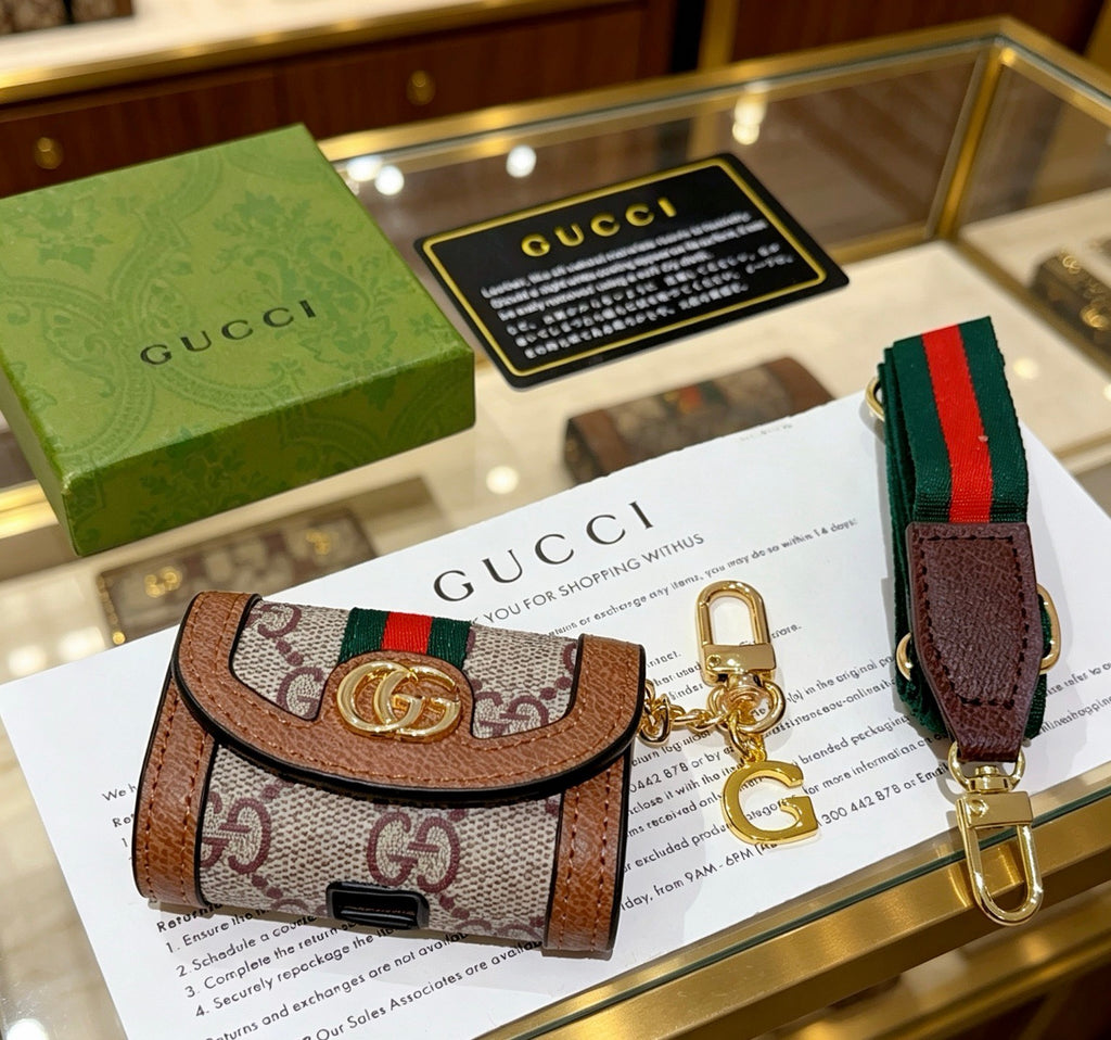 Gucci Brown Monogram Mini Bag Key Case - album image 4
