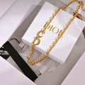 Dior Gold-Tone Letter Chain Necklace - product image 1