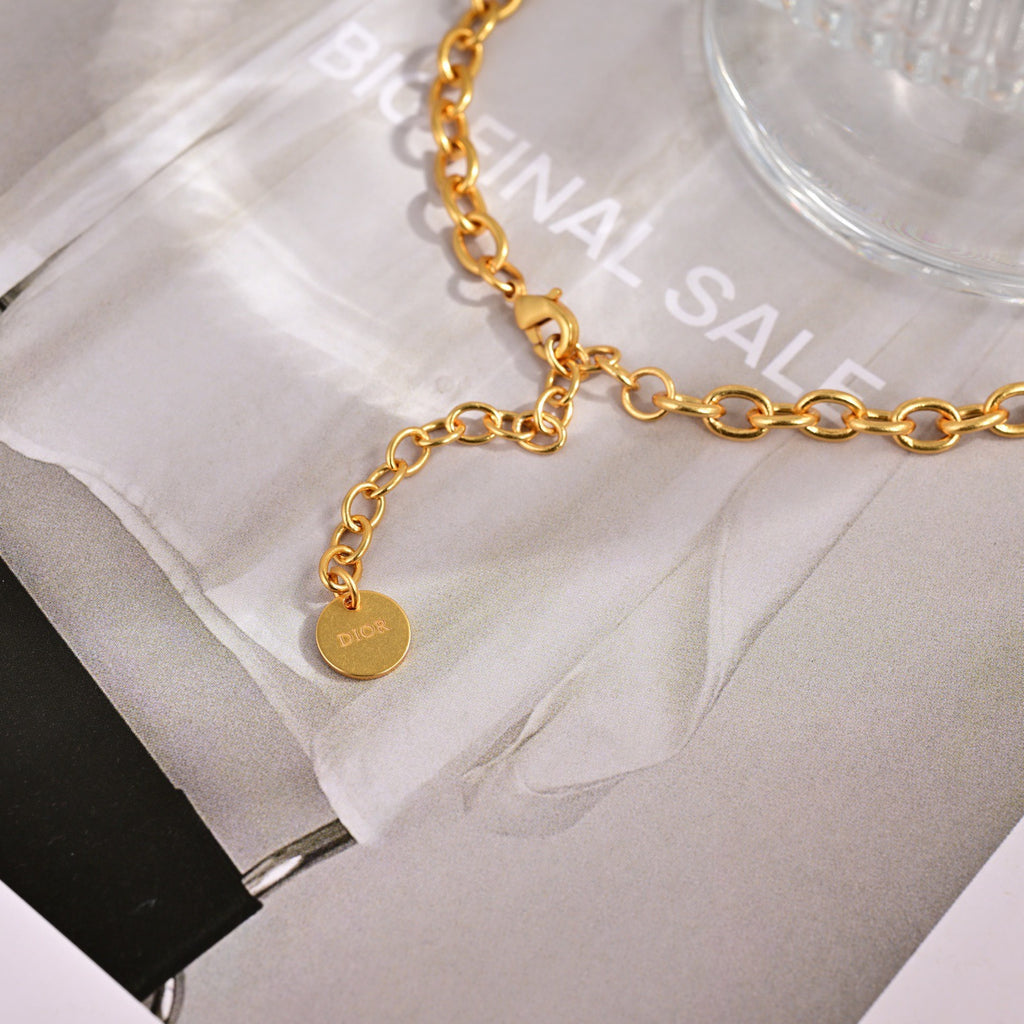 Dior Gold-Tone Letter Chain Necklace - product image 2