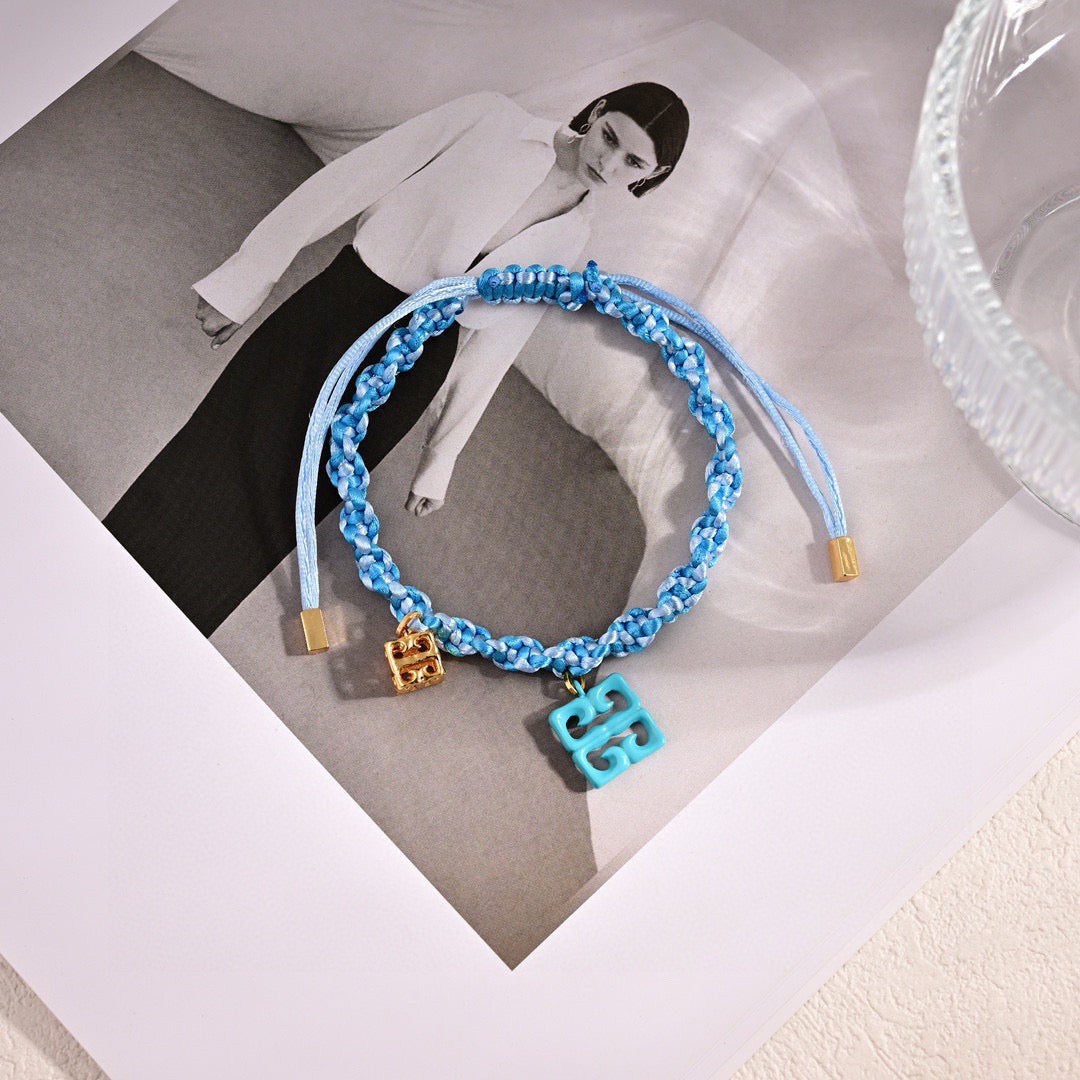 Givenchy Turquoise Cord 4G Charm Bracelet - product image 7