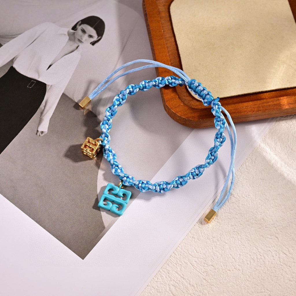 Givenchy Turquoise Cord 4G Charm Bracelet - product image 6
