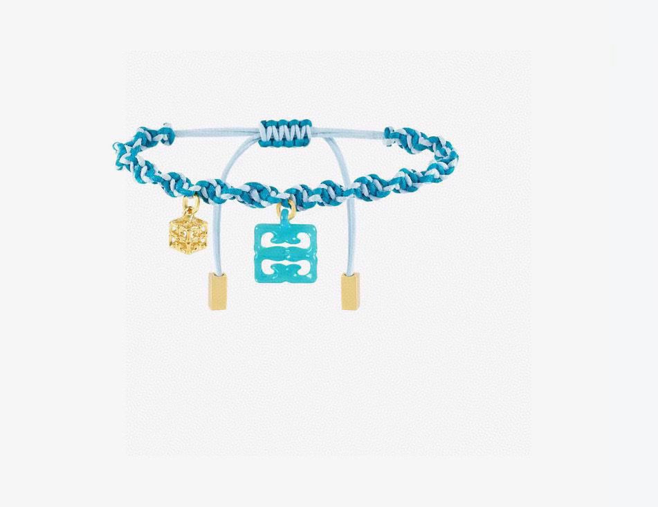 Givenchy Turquoise Cord 4G Charm Bracelet - product image 1