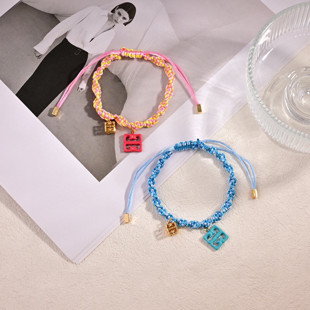 Givenchy Turquoise Cord 4G Charm Bracelet - product image 4
