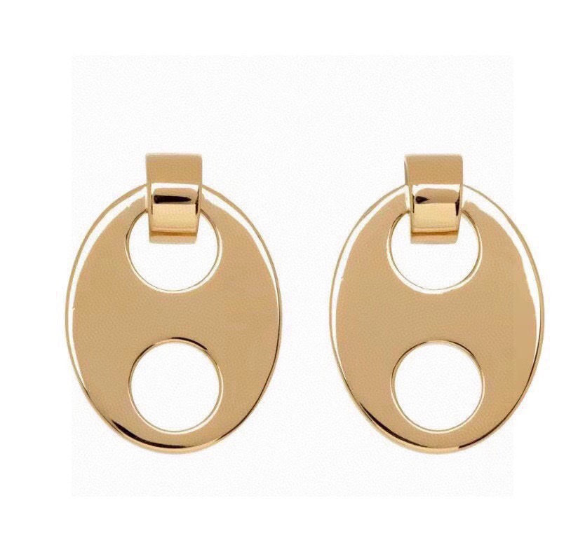 Loewe Gold-Tone Oval Cutout Earrings - product image 2