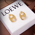 Loewe Gold-Tone Oval Cutout Earrings - product image 1