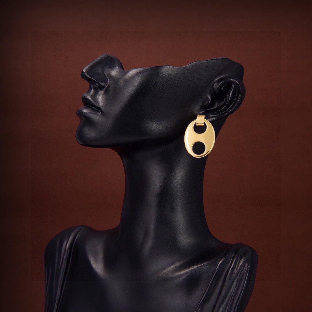 Loewe Gold-Tone Oval Cutout Earrings - product image 6