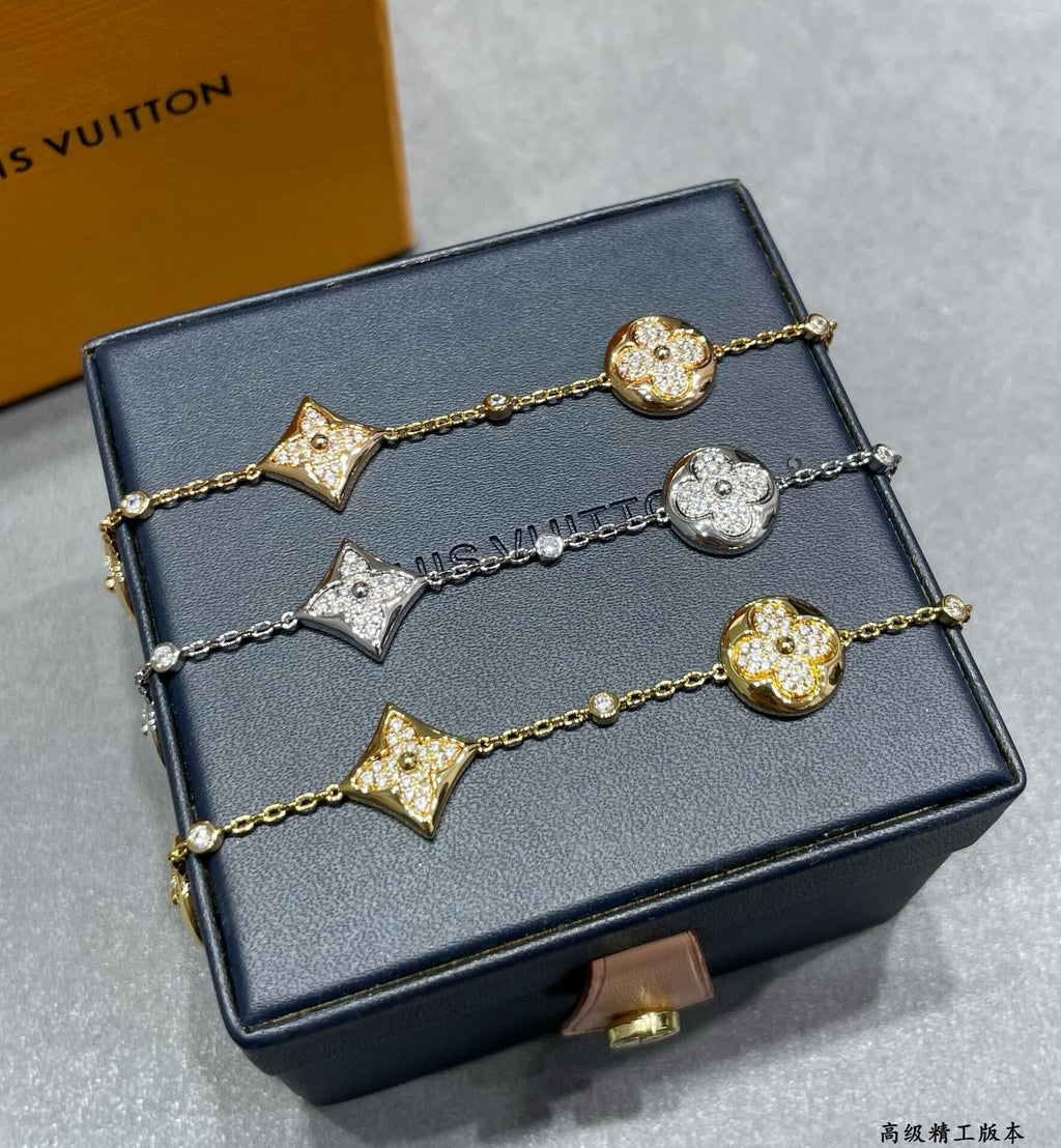 Louis Vuitton Four-Flower Crystal Accent Bracelet - album image 2