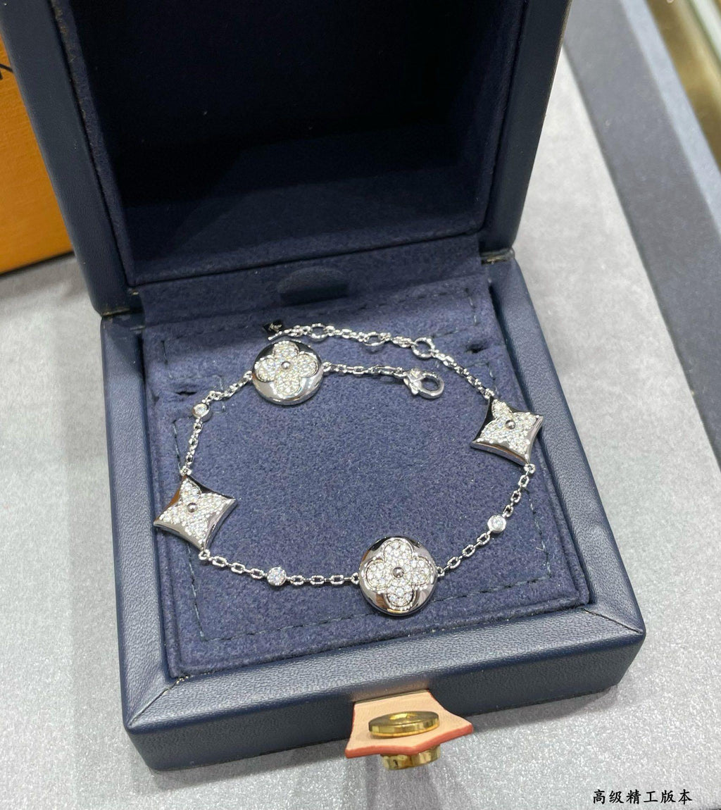 Louis Vuitton Four-Flower Crystal Accent Bracelet - album image 3