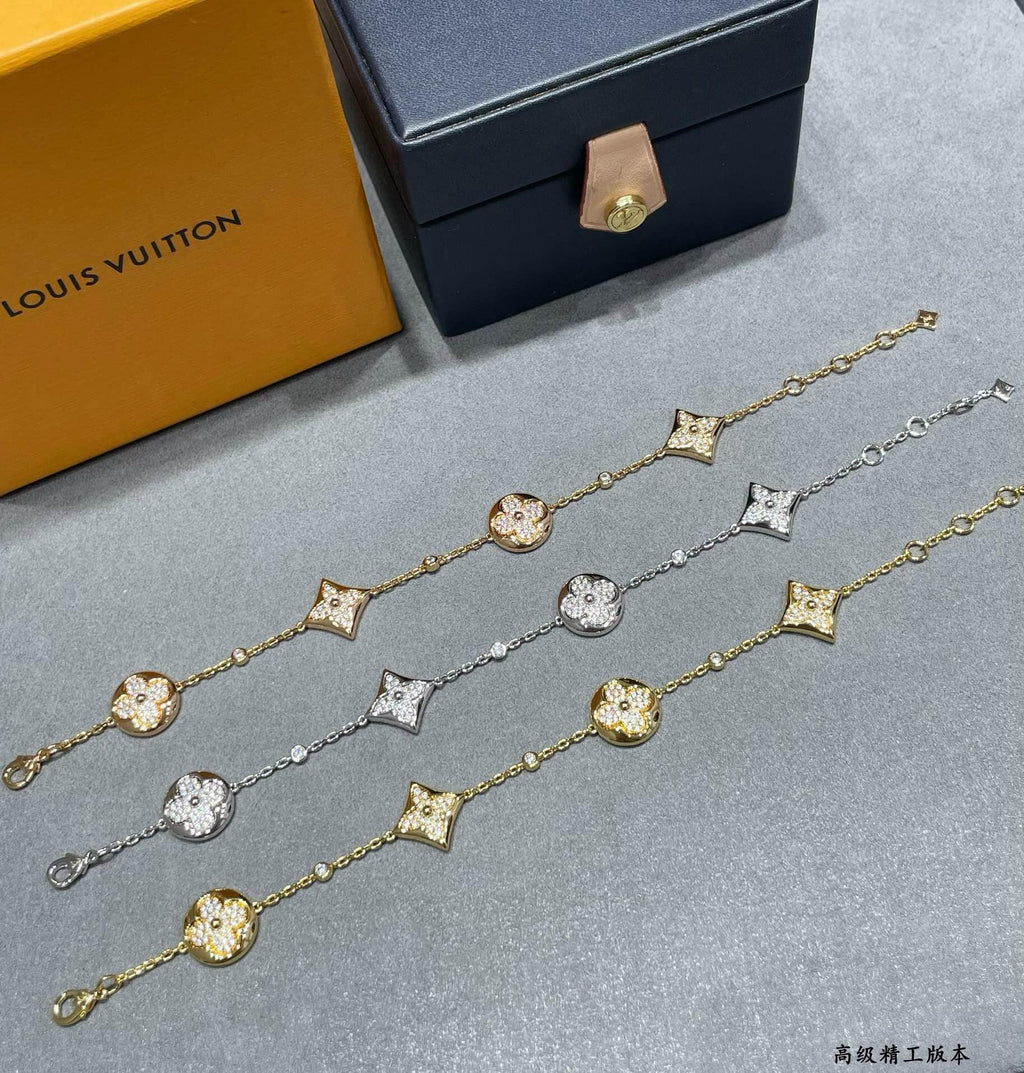 Louis Vuitton Four-Flower Crystal Accent Bracelet - album image 1