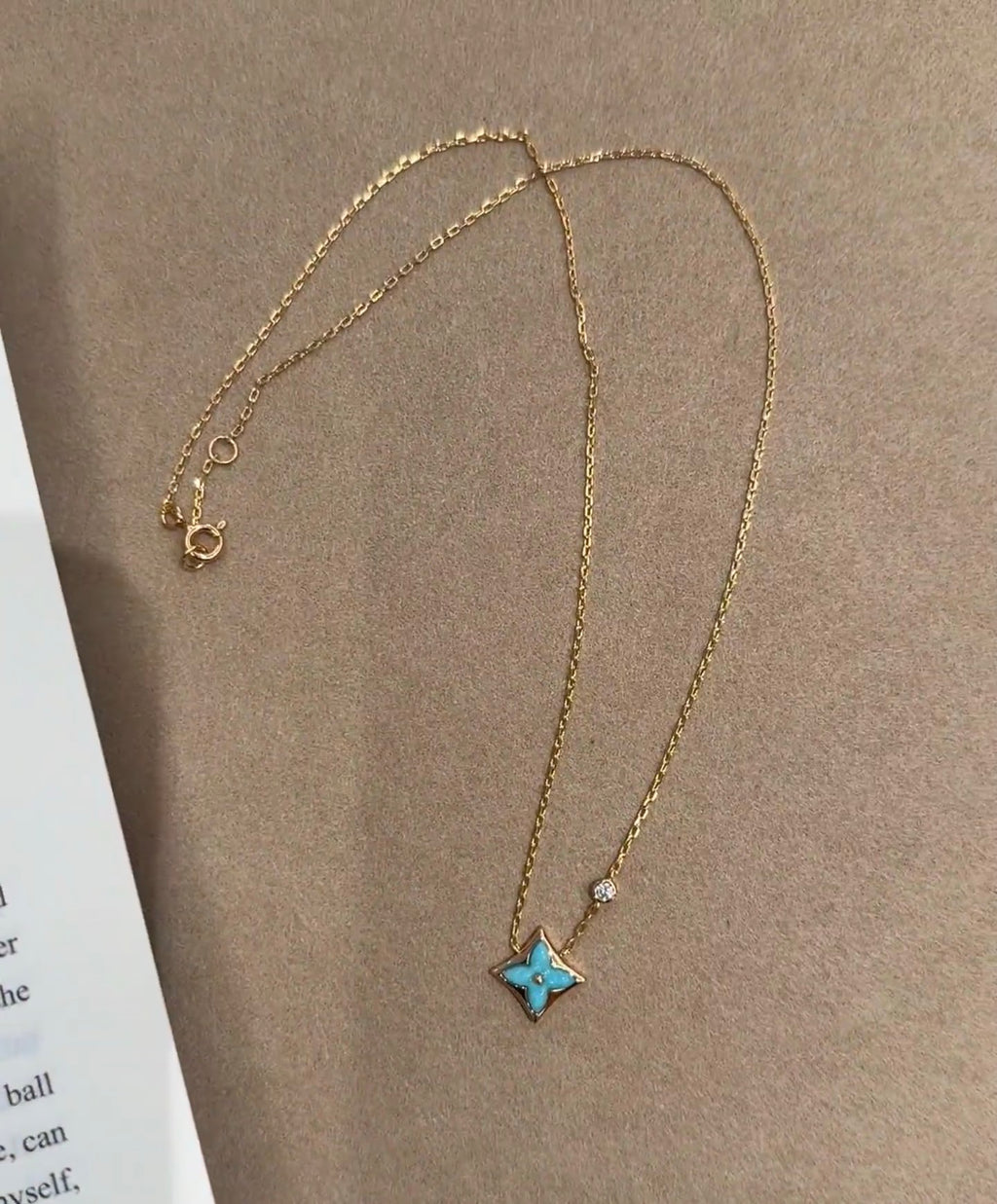Louis Vuitton Amazonite Monogram Necklace - album image 6